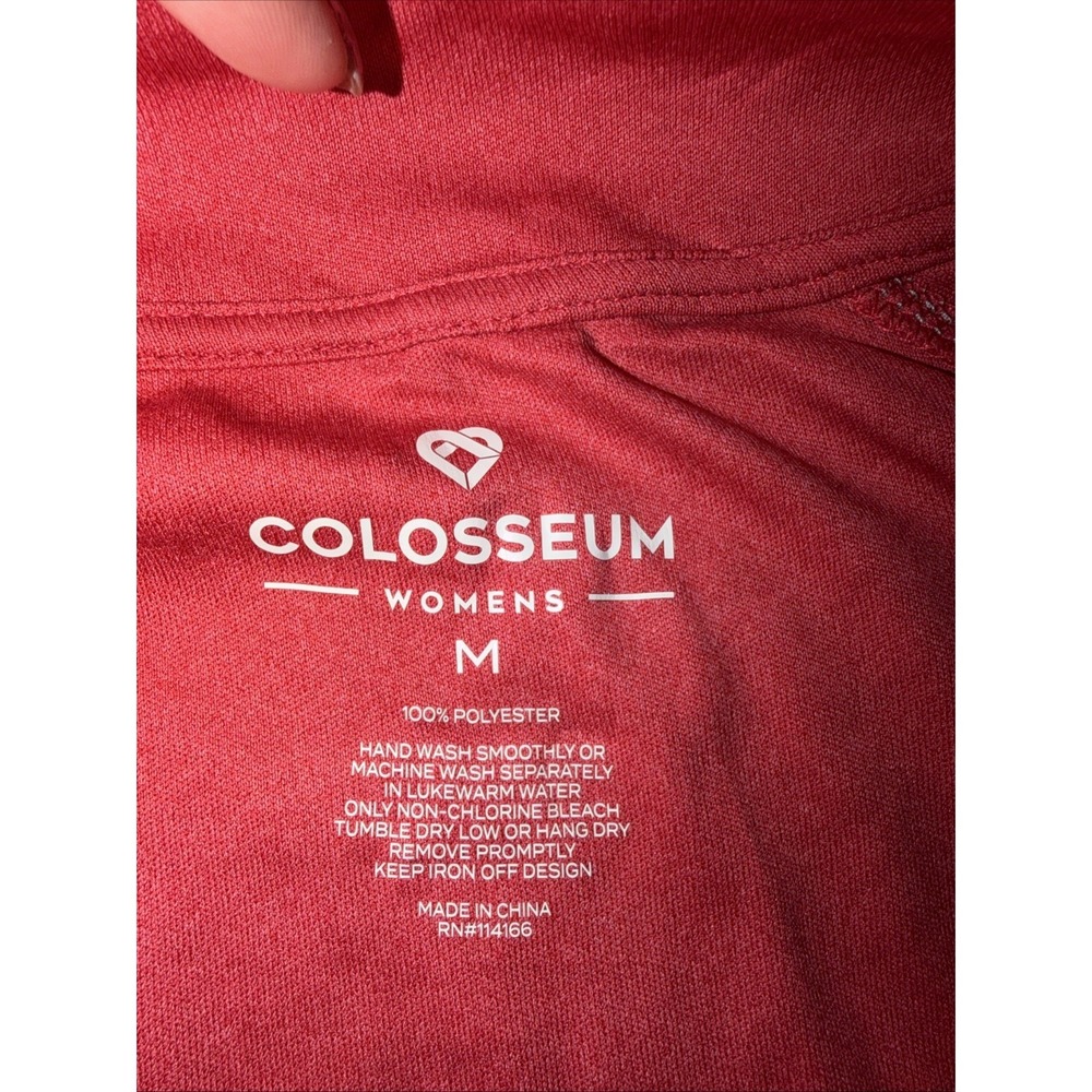 Colosseum Women Long Sleeve Shirt QTR Zip Red Ohio State Size Medium - Picture 3 of 4